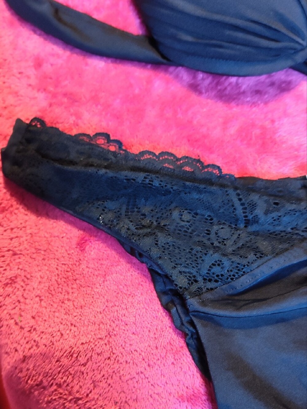 Beach Bunny Black Lace Accent Bikini Set - Picture 5 of 6
